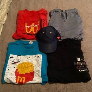 SOLD 4 McDonald’s shirts + hat bundle